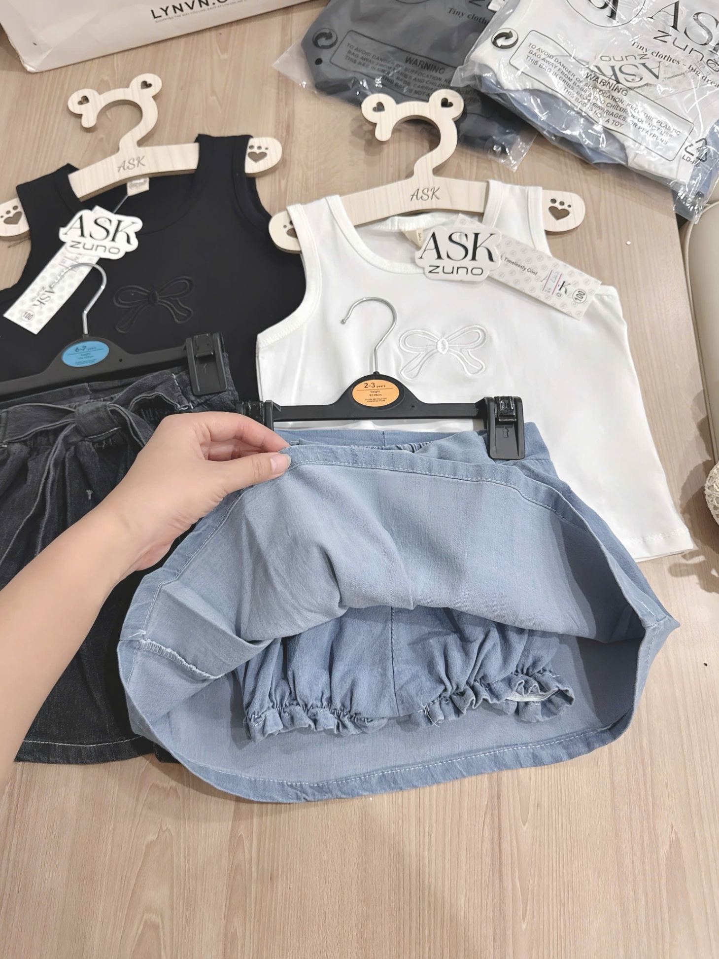 SET BA LỖ THÊU NƠ MIX CV JEAN BG