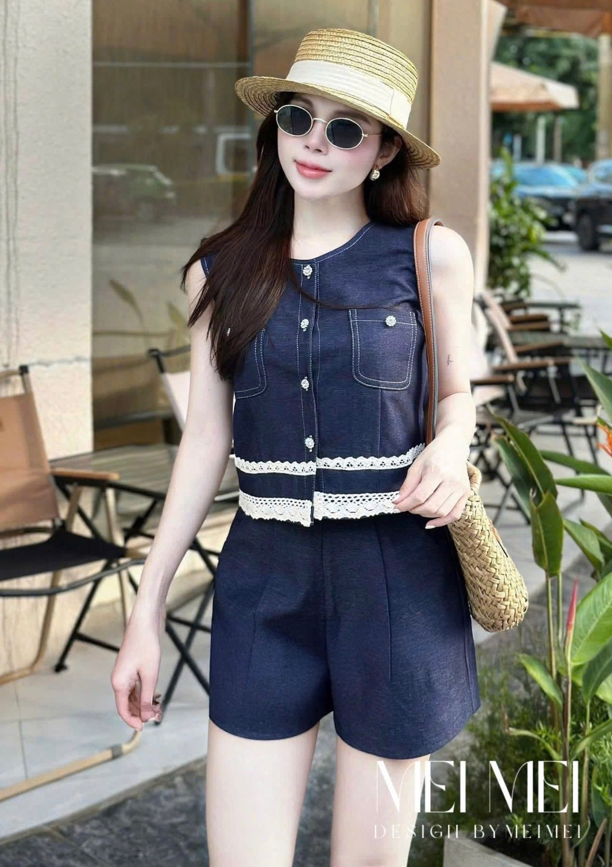 BỘ BÒ XANH XN VIỀN CHỈ TUID NGỰC