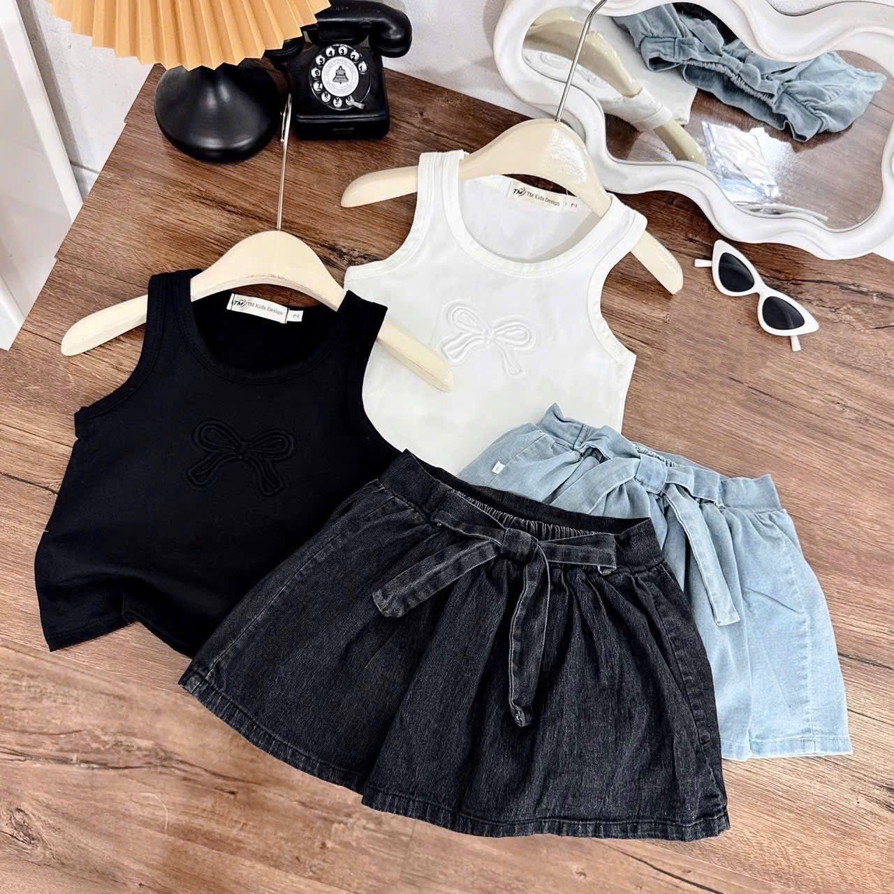 SET BA LỖ THÊU NƠ MIX CV JEAN BG