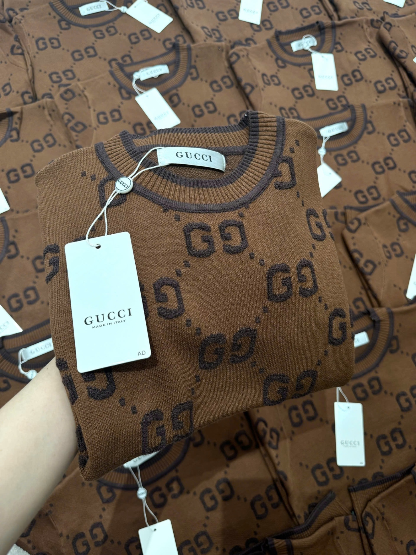 XẢ KHO ÁO LEN GC NÂU THÊU XÙ QCCC