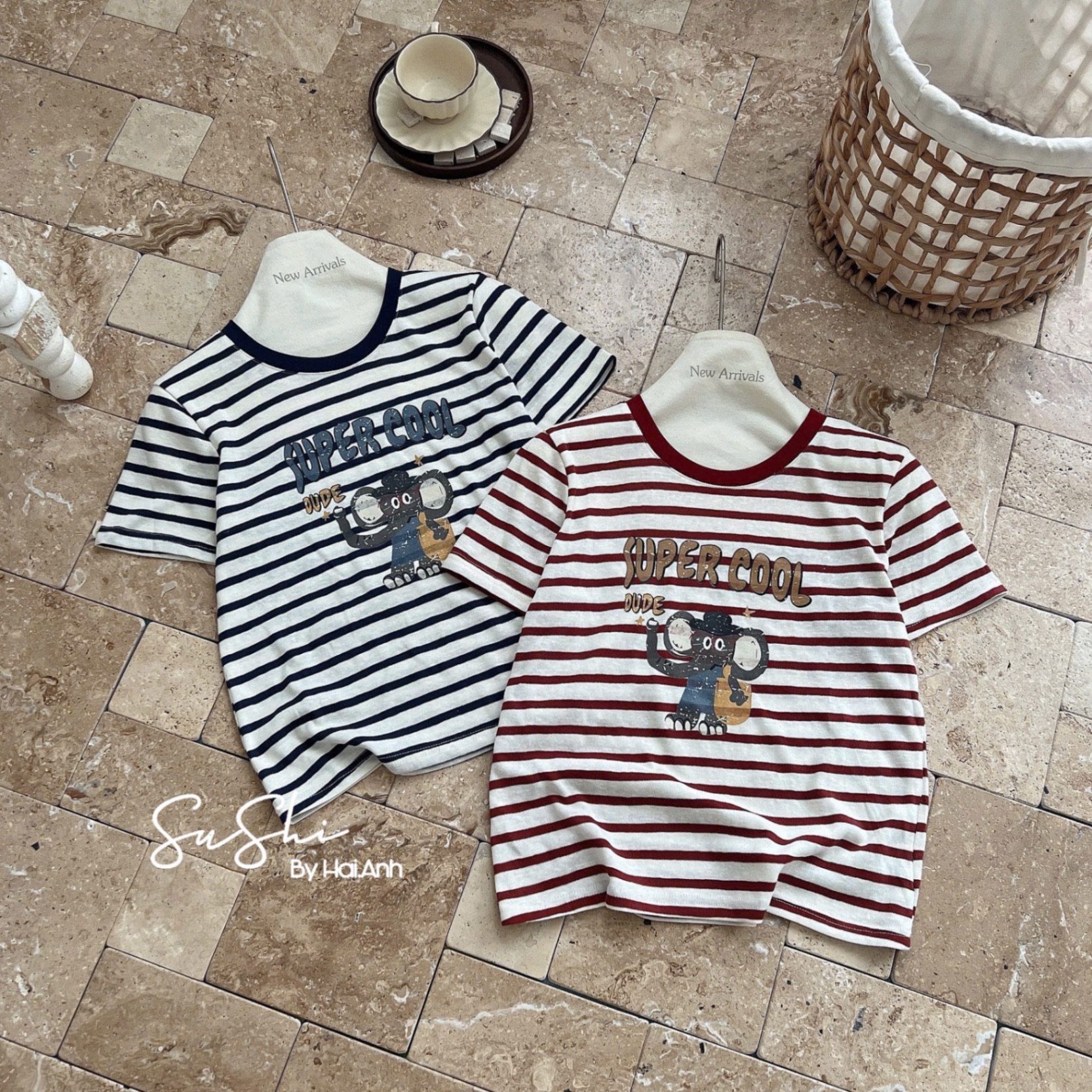 M253324 - ÁO PULL KẺ QC SUPER COOL 2 MÀU