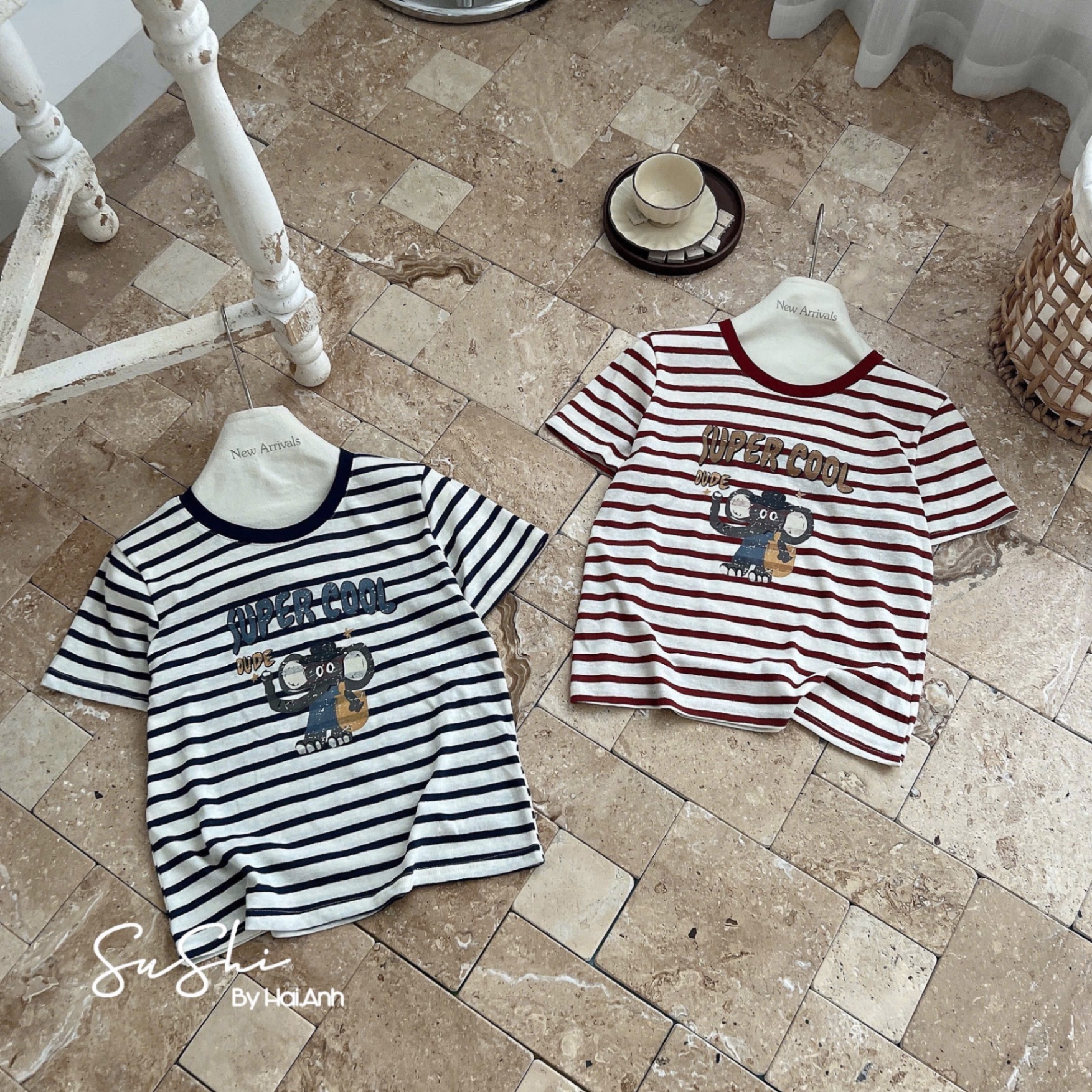 M253324 - ÁO PULL KẺ QC SUPER COOL 2 MÀU