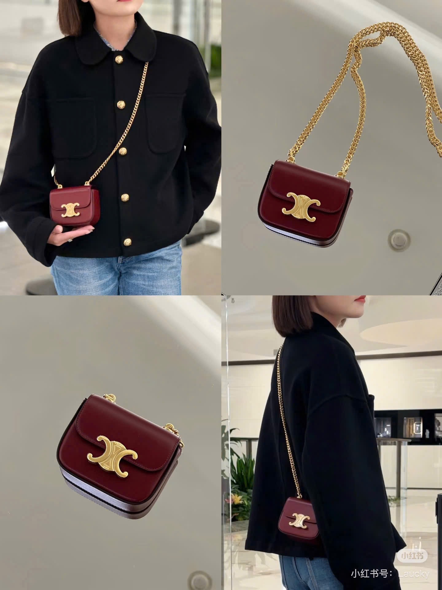 M6856 - XẢ KHO TÚI XÁCH CELIN MINI ĐỎ