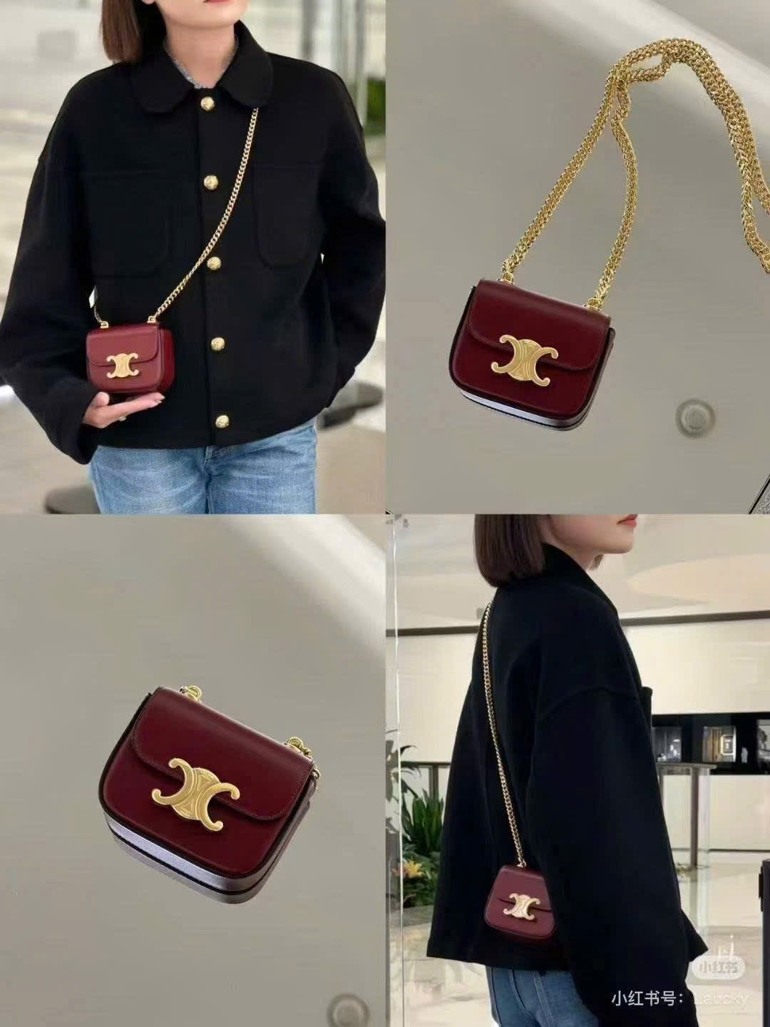 M6856 - XẢ KHO TÚI XÁCH CELIN MINI ĐỎ