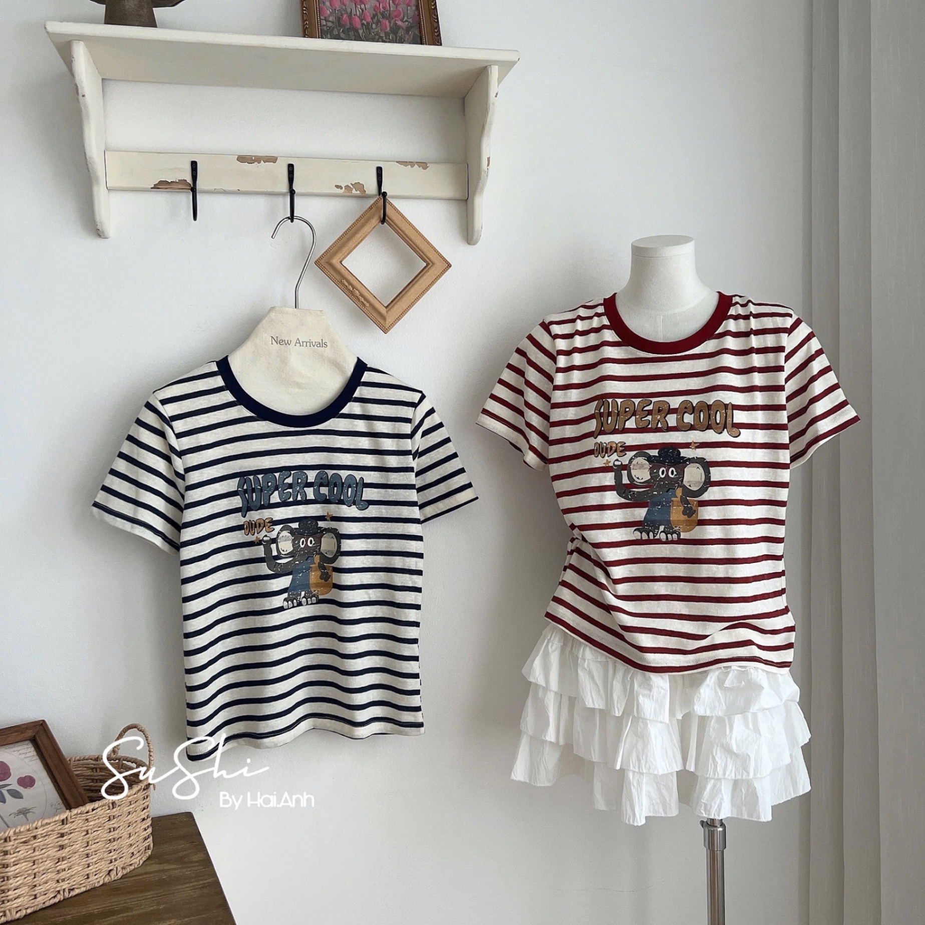 M253324 - ÁO PULL KẺ QC SUPER COOL 2 MÀU