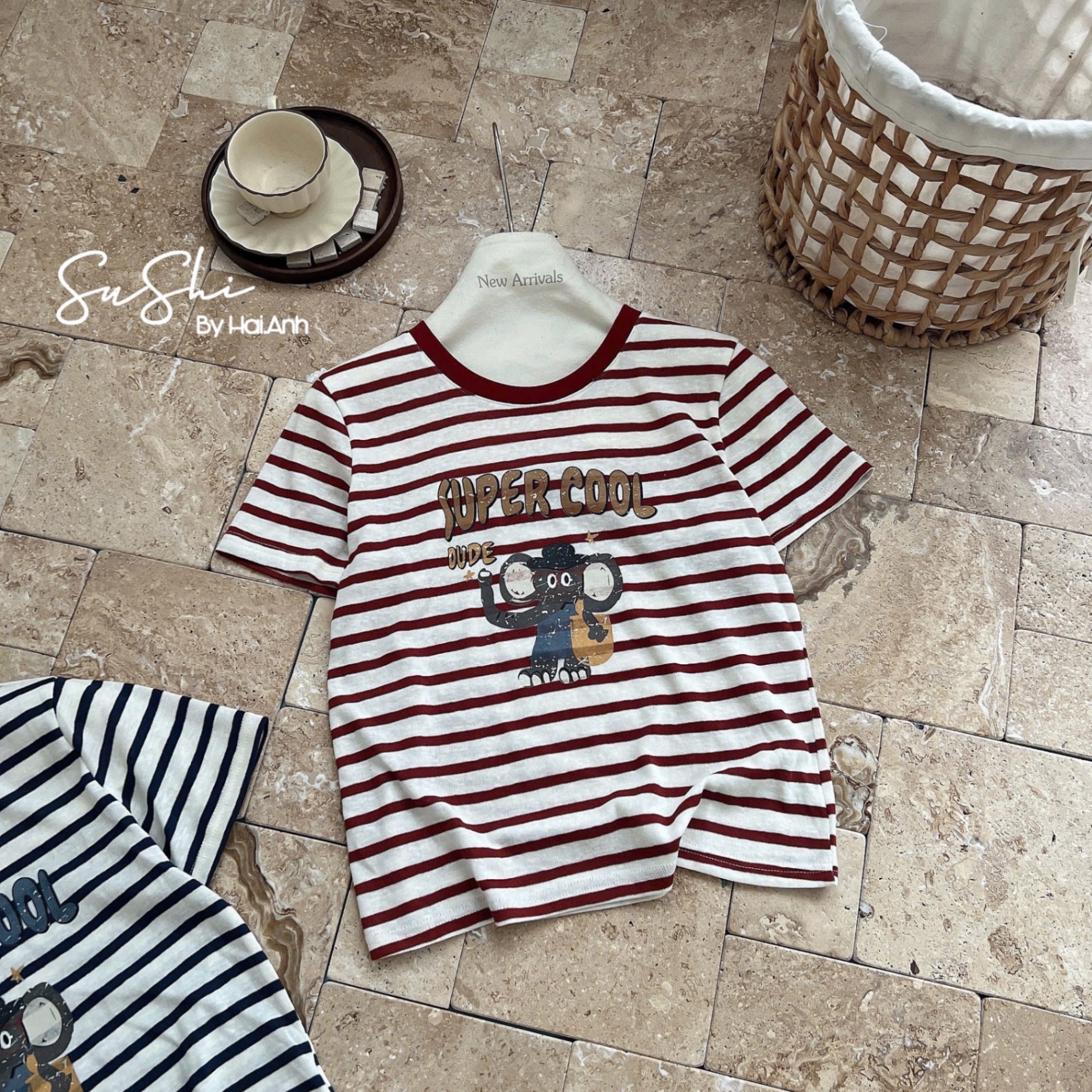 M253324 - ÁO PULL KẺ QC SUPER COOL 2 MÀU
