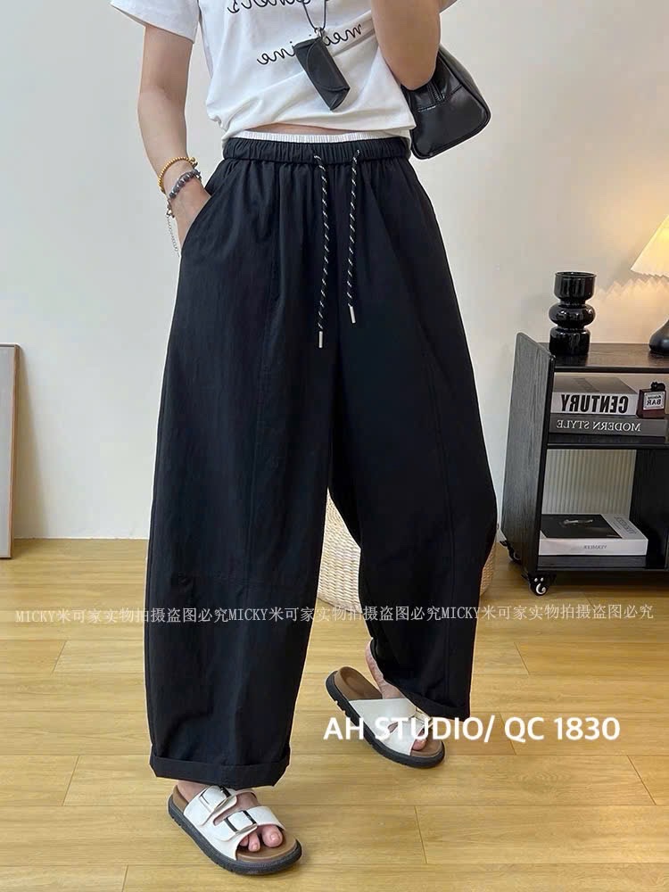 QUẦN GIÓ LỤA CẠP CHUN PHỐI MÀU