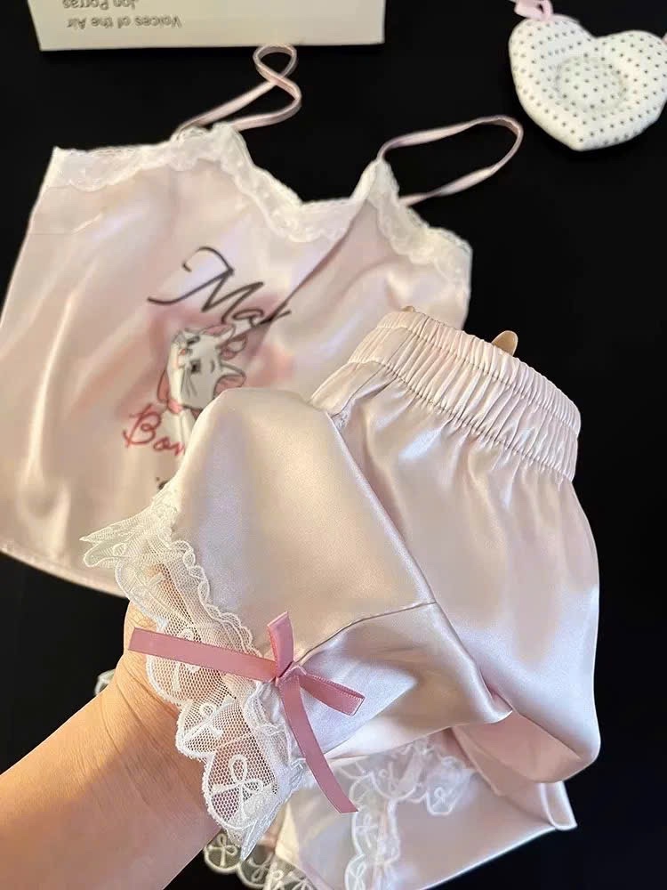 BỘ LỤA ĐÙI HÌNH MÈO MARIE