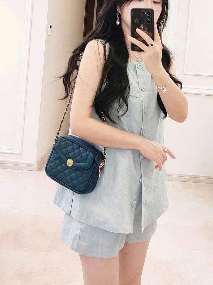 BỘ ĐÙI XN HỒNG XANH CÀI CÚC