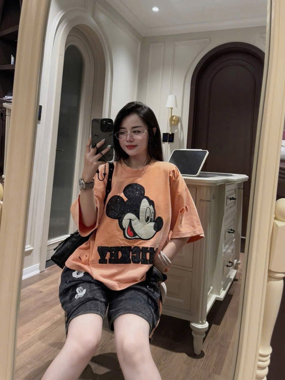 BỘ CỘC MICKY CAM QUẦN JEAN