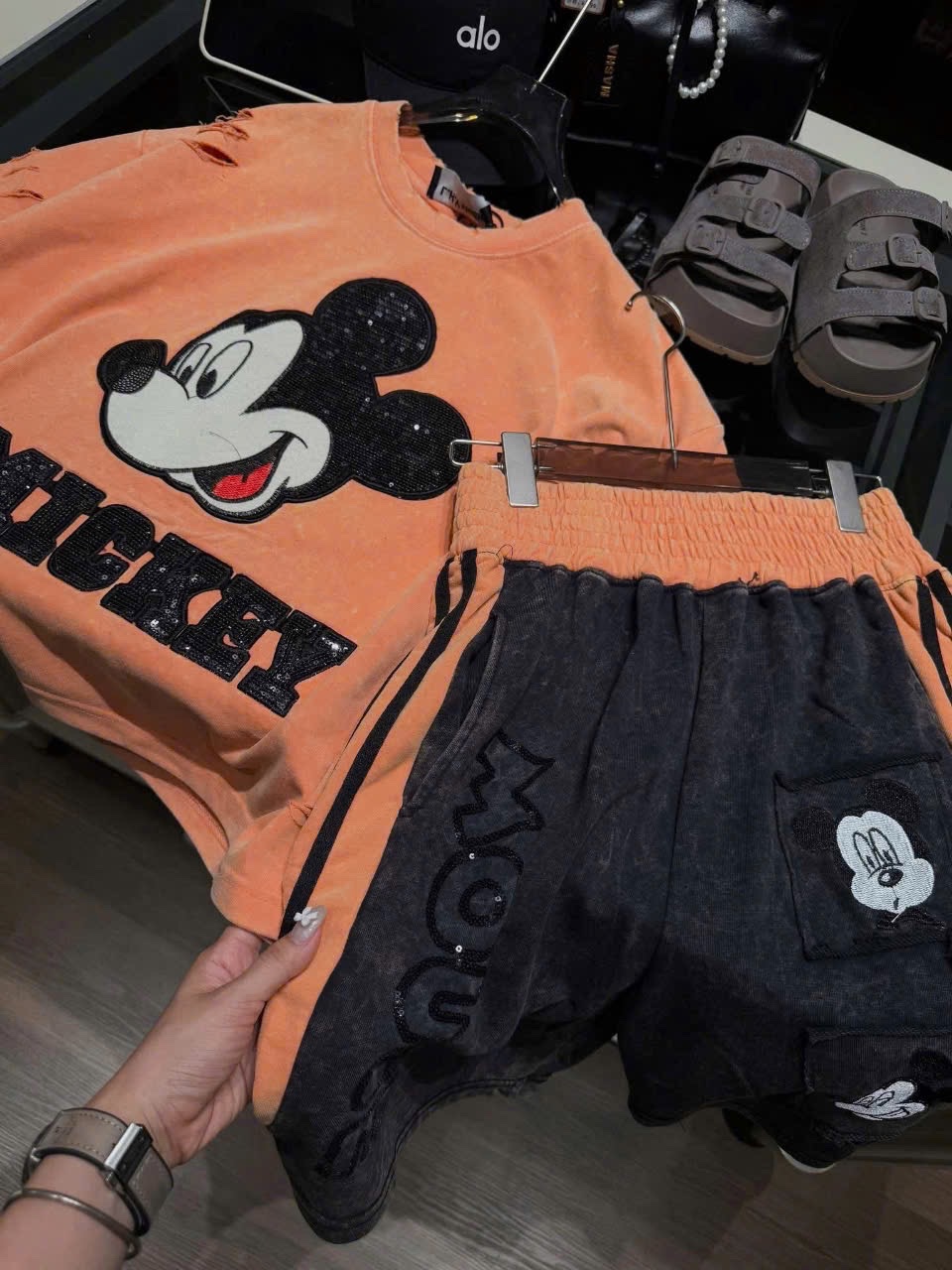 BỘ CỘC MICKY CAM QUẦN JEAN