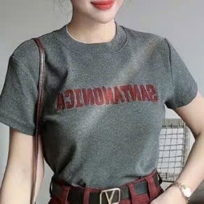 SÉT ÁO GHI MIX QUẦN JEAN ĐỎ