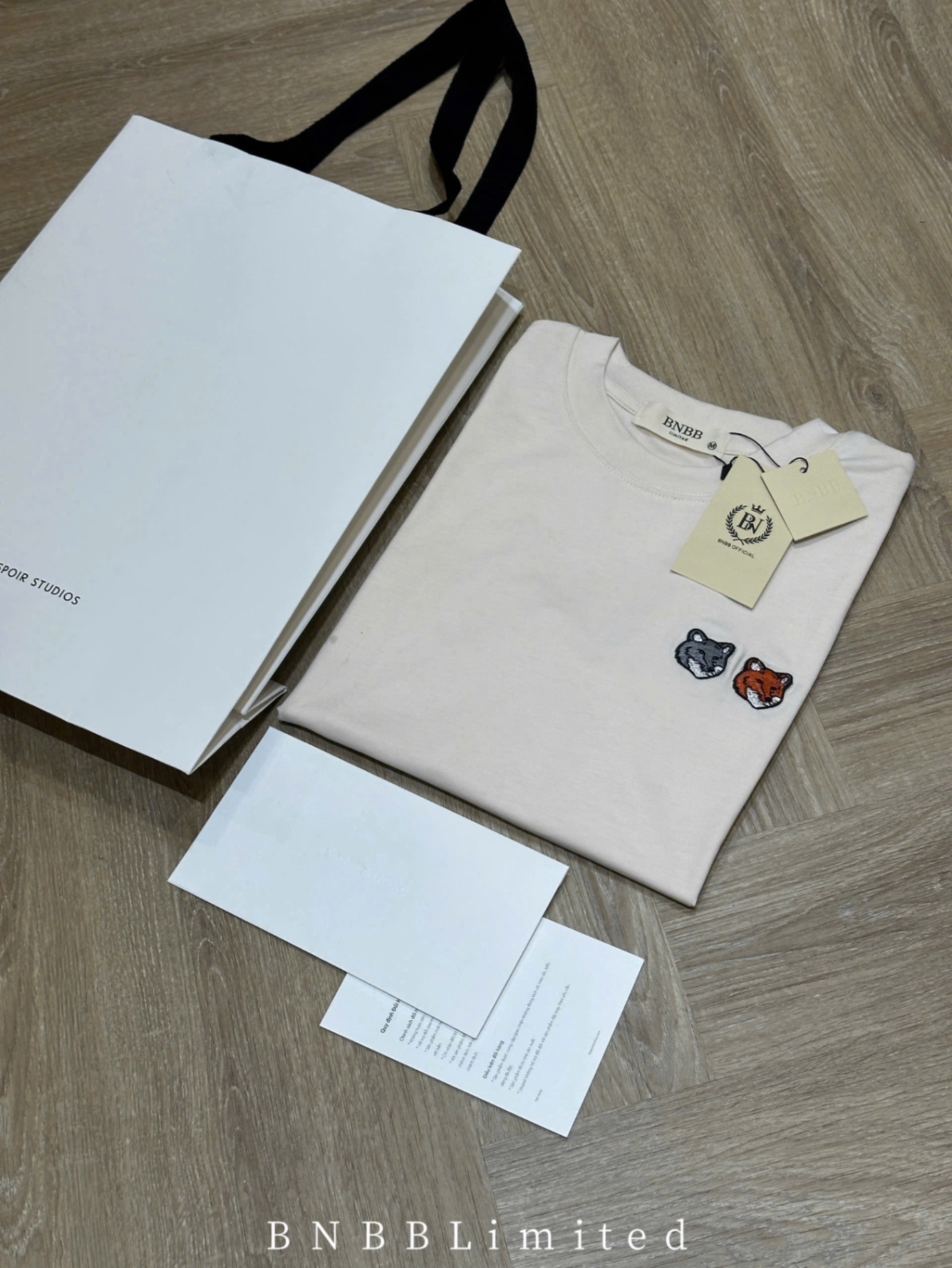 ÁO PULL CỘC BE THÊU CÁO BNBB