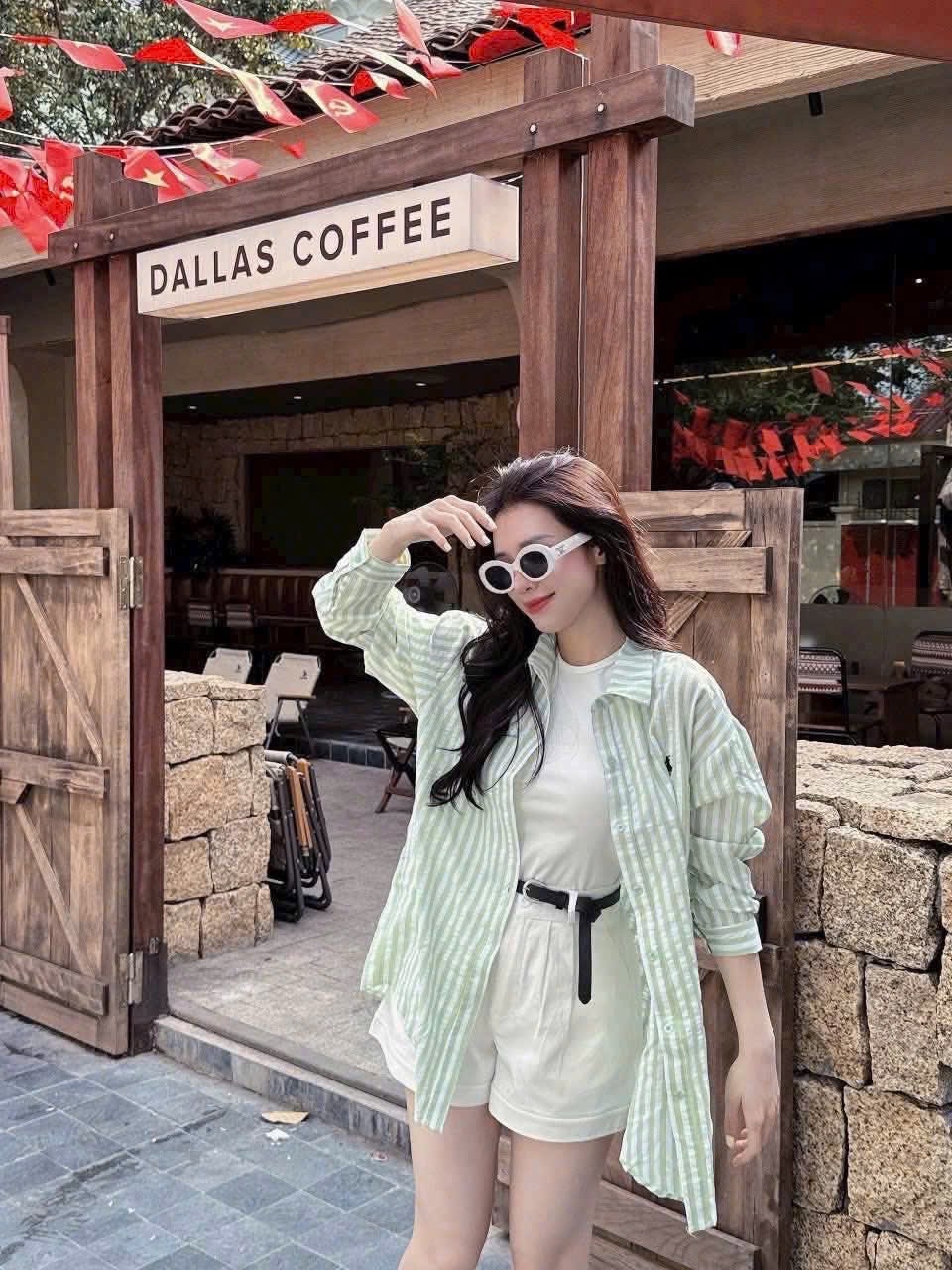 SET BỘ SƠ MI 4CT THÊU NGỰA TÚI NGỰC