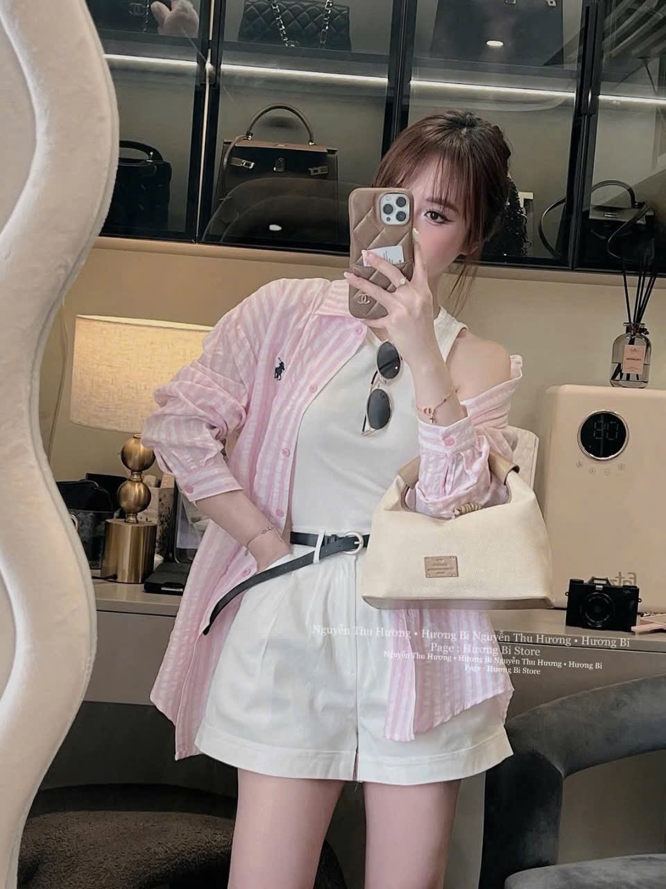SET BỘ SƠ MI 4CT THÊU NGỰA TÚI NGỰC