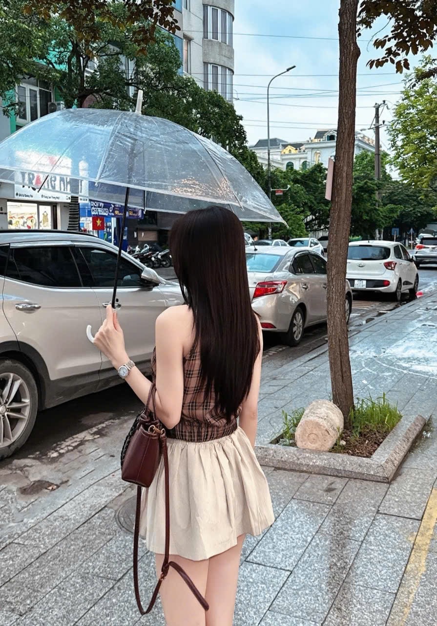 CHÂN VÁY THÔ XOÈ KAKI DÁNG NGẮN