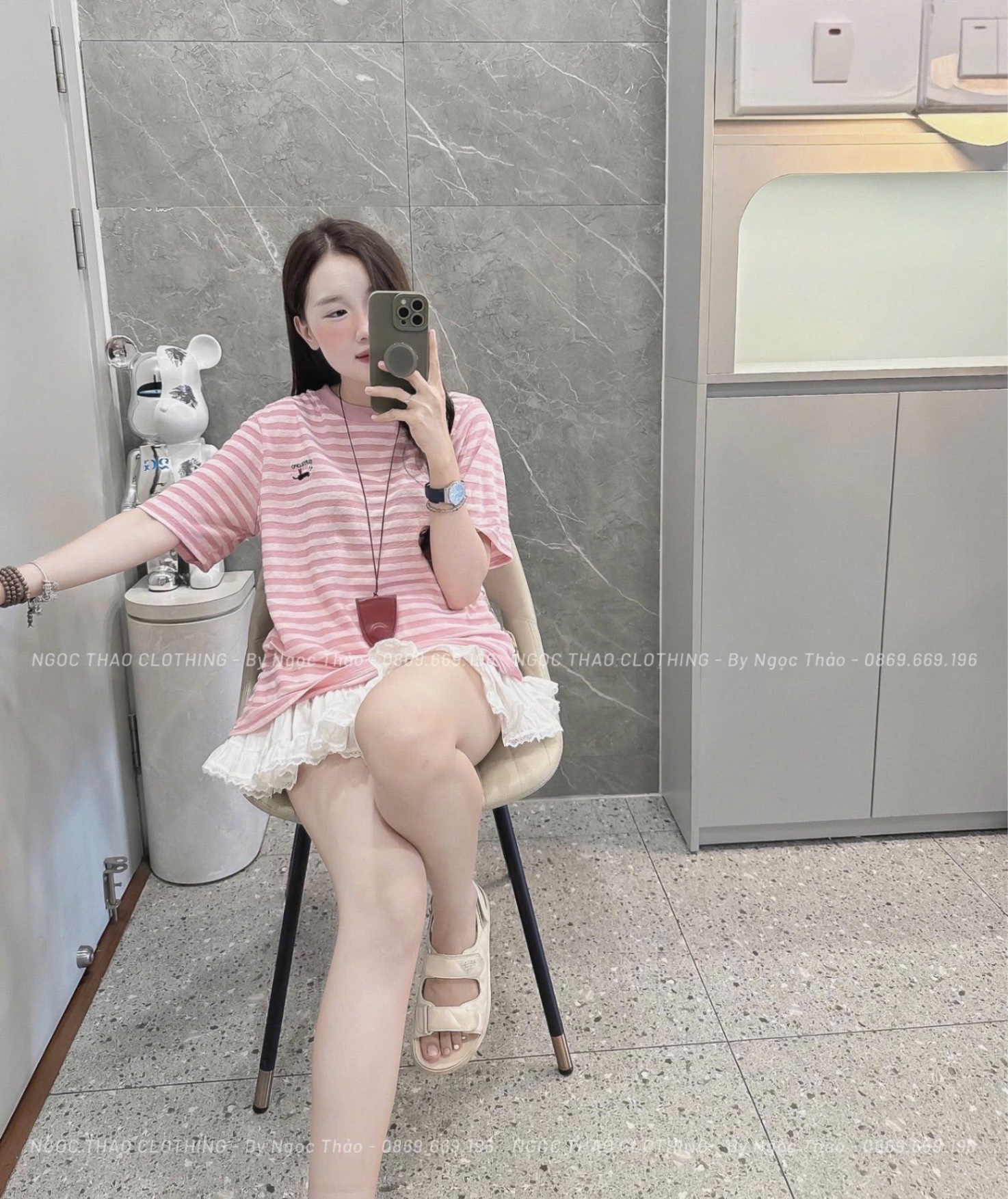 M258165-188 ÁO PULL KẺ HÔNG QCCC