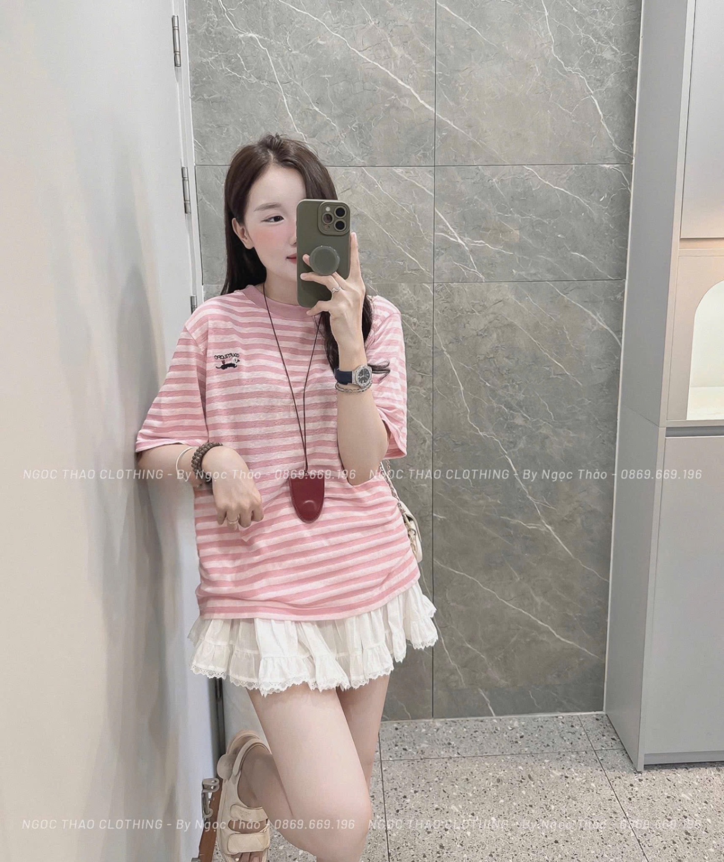 M258165-188 ÁO PULL KẺ HÔNG QCCC