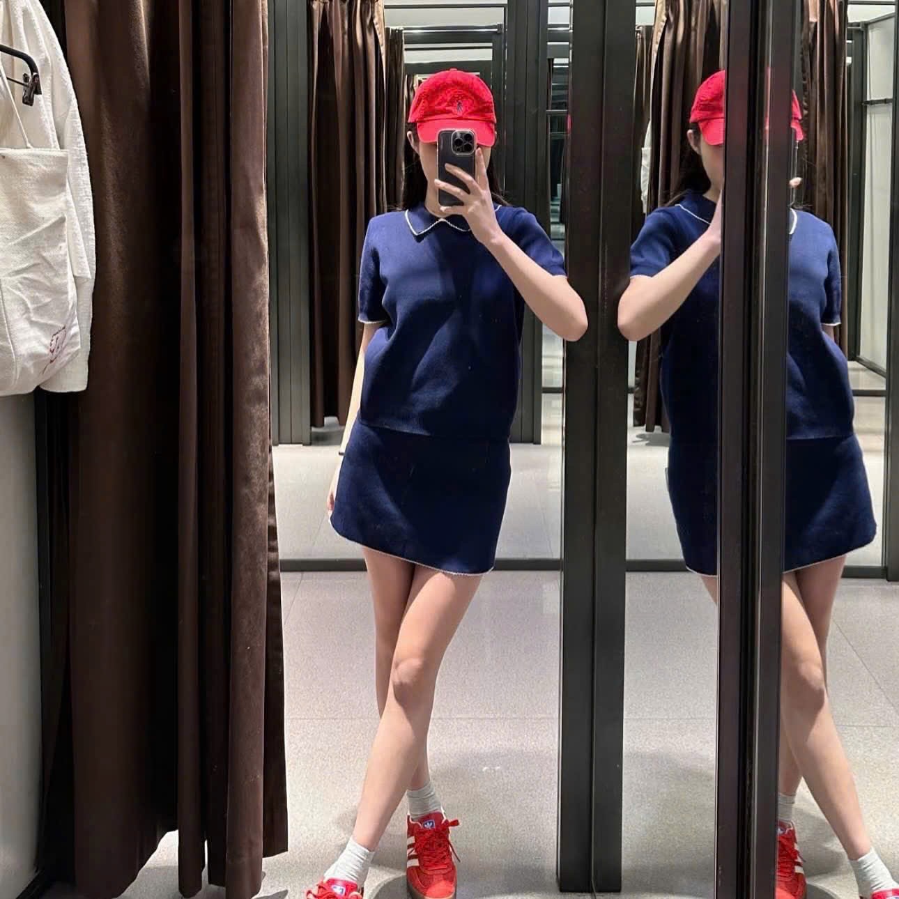 ÁO LEN POLO DỆT VIỀN ZRF MÀU THAN