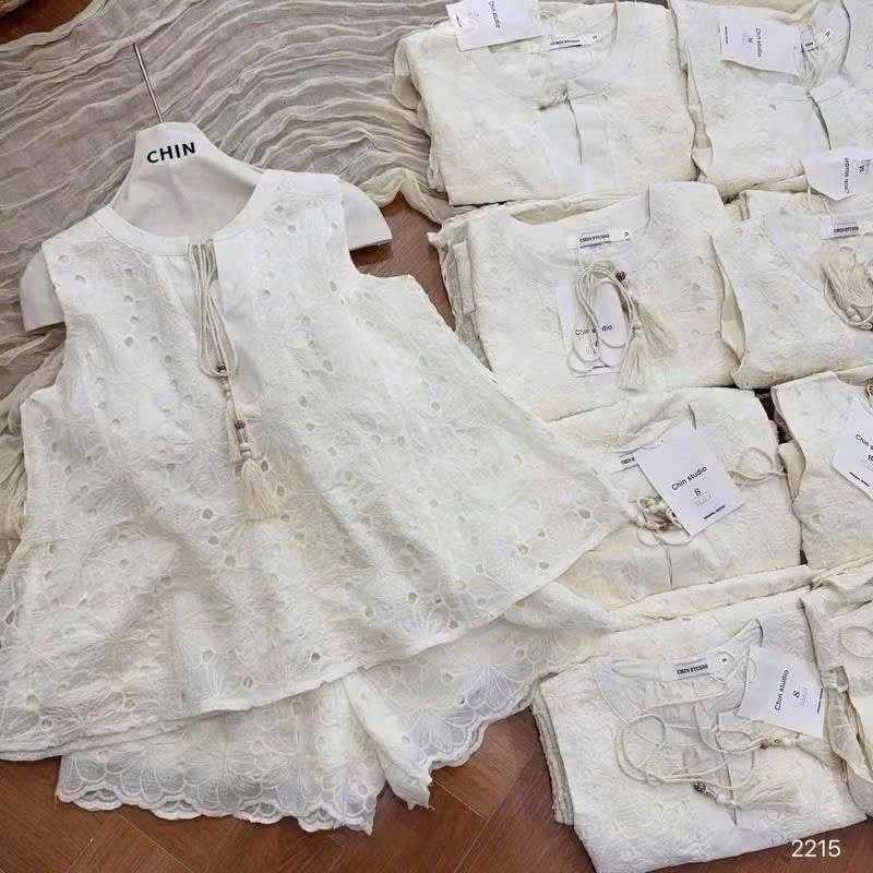 BỘ ĐÙI REN BOIL BUỘC NƠ 2 MÀU