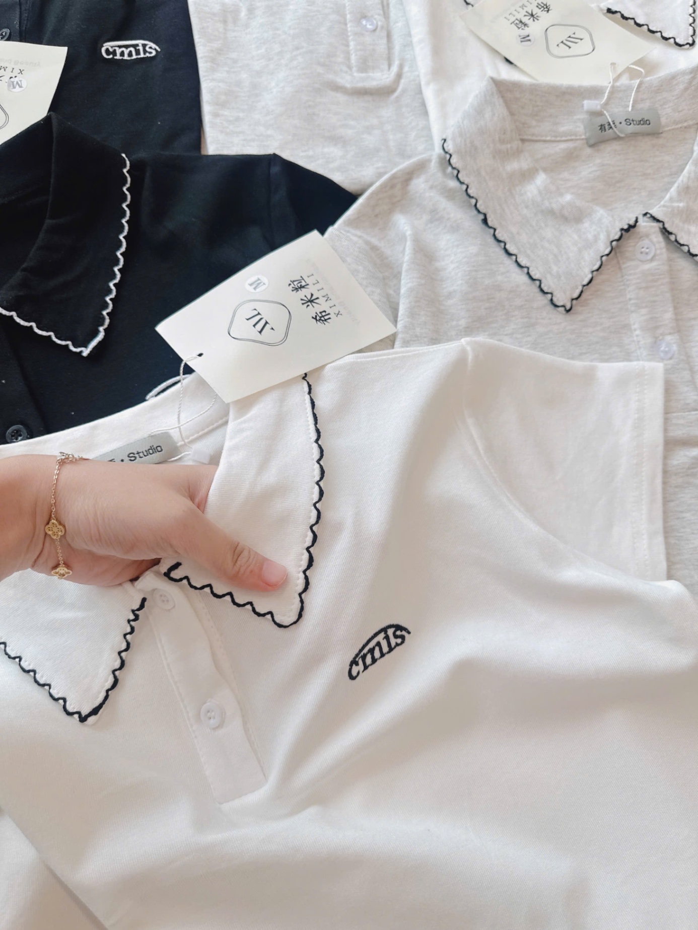 ÁO POLO CỔ VIỀN CHỈ 3 MÀU