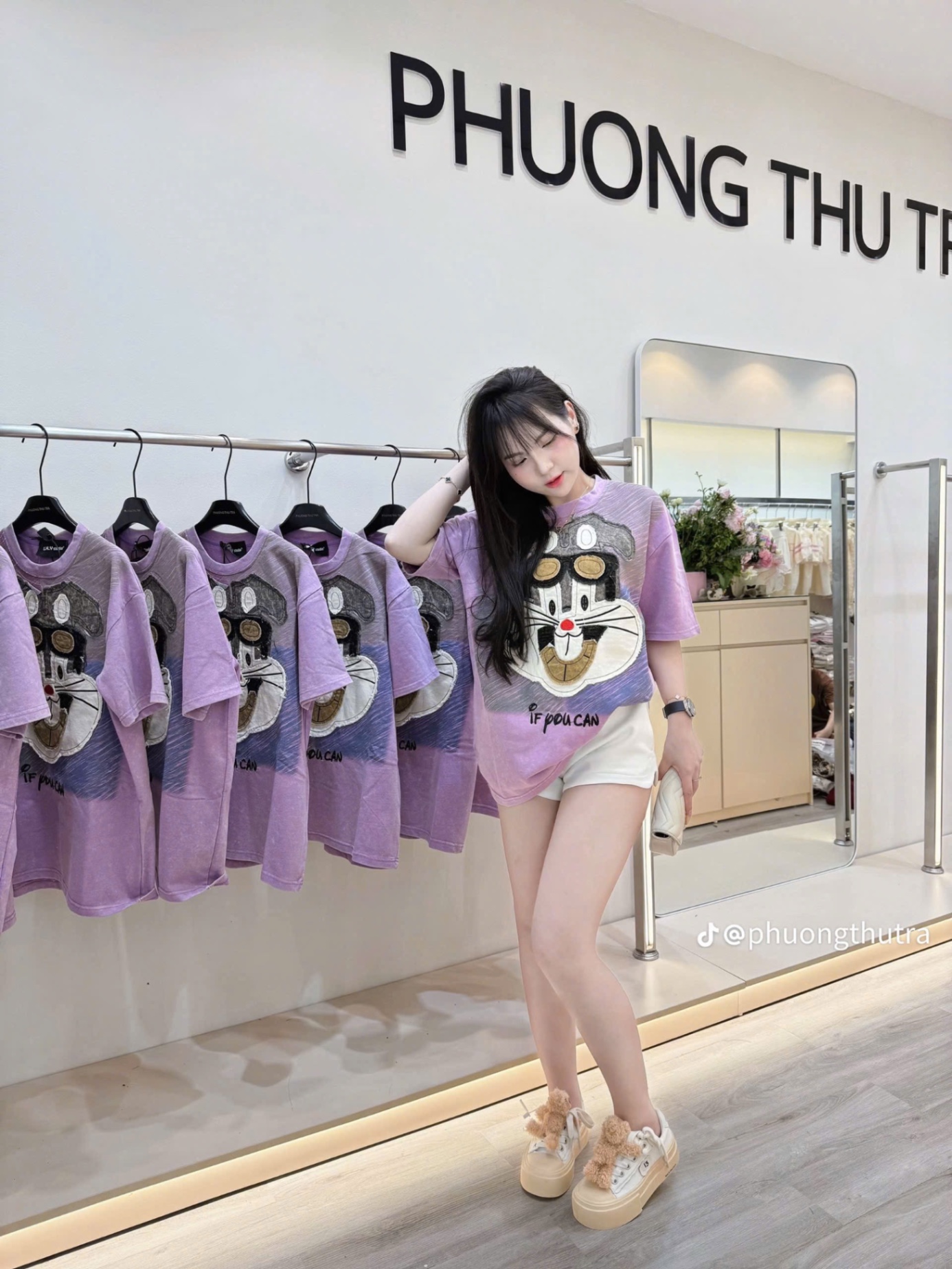 XẢ KHO ÁO PULL CỘC HÌNH THỎ TÍM