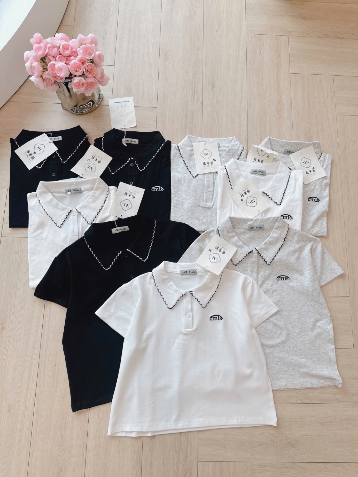 ÁO POLO CỔ VIỀN CHỈ 3 MÀU