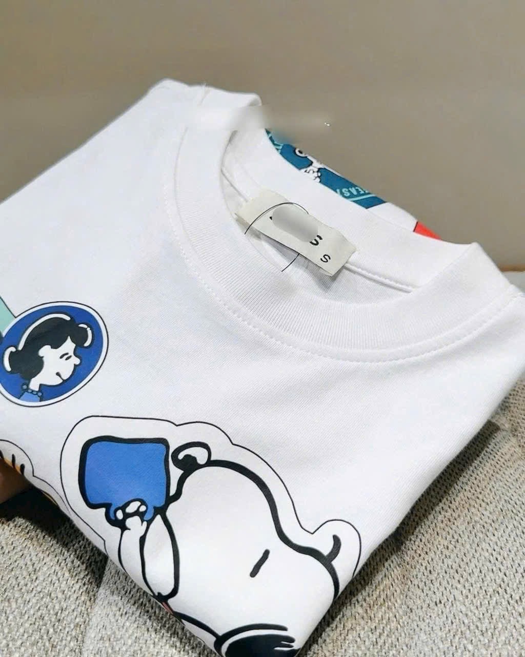 ÁO PULL CỘC HÌNH CÚN SNOOPY EAT