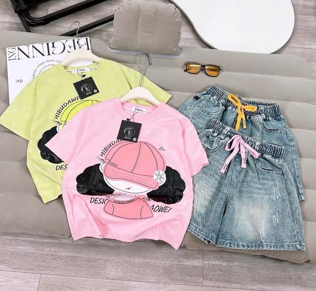 SÉT BỘ CÔ GÁI ĐỘI MŨ QUẦN JEAN