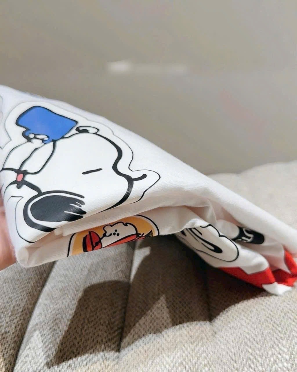 ÁO PULL CỘC HÌNH CÚN SNOOPY EAT