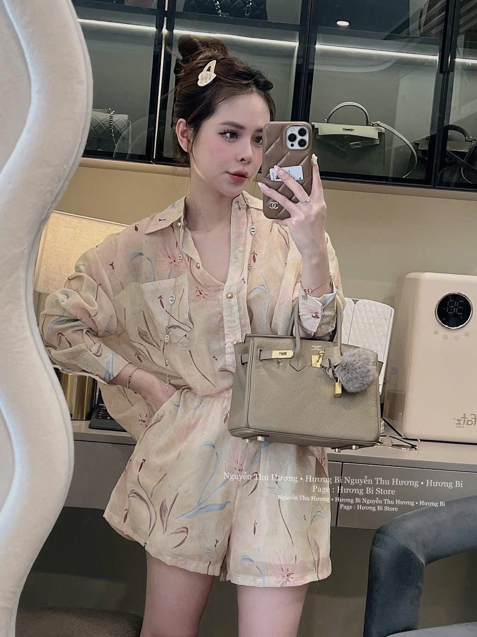 BỘ ĐÙI SƠ MI VOAN HOA TƠ MÀU BE