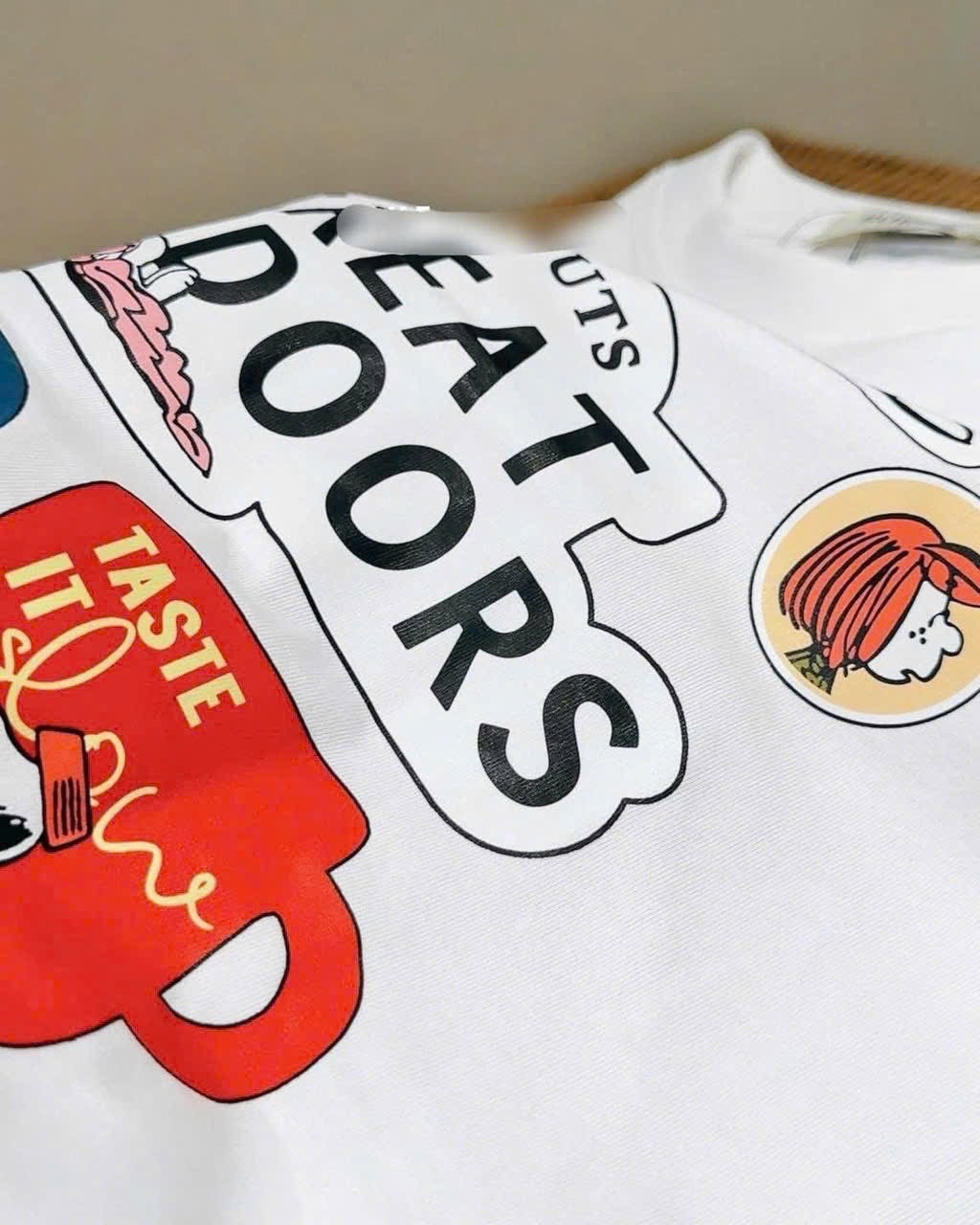 ÁO PULL CỘC HÌNH CÚN SNOOPY EAT