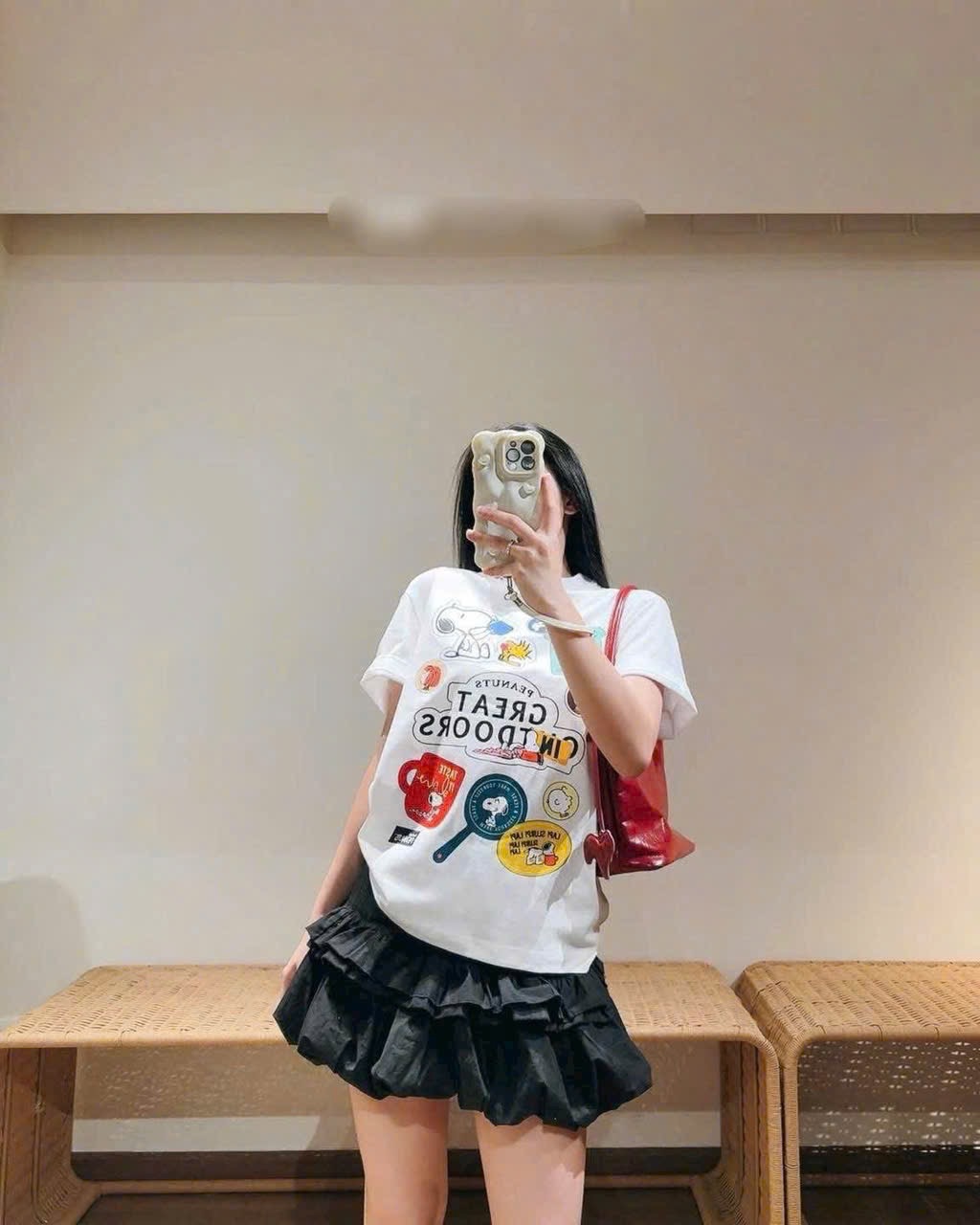 ÁO PULL CỘC HÌNH CÚN SNOOPY EAT