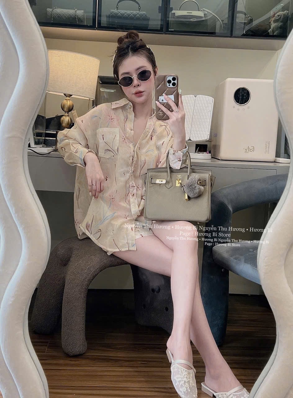 BỘ ĐÙI SƠ MI VOAN HOA TƠ MÀU BE