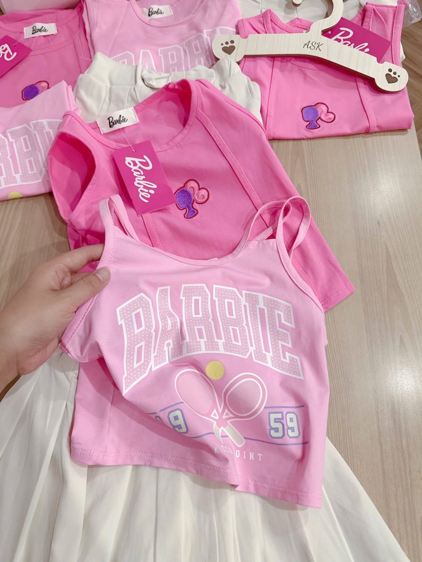 SET HỒNG BABIE 3CT MIX CV TRẮNG BG