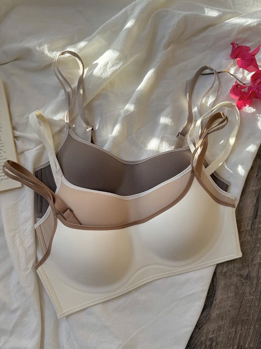 SET 3 ÁO LÓT KHÔNG GỌNG M4801( kem - nâu - be)
