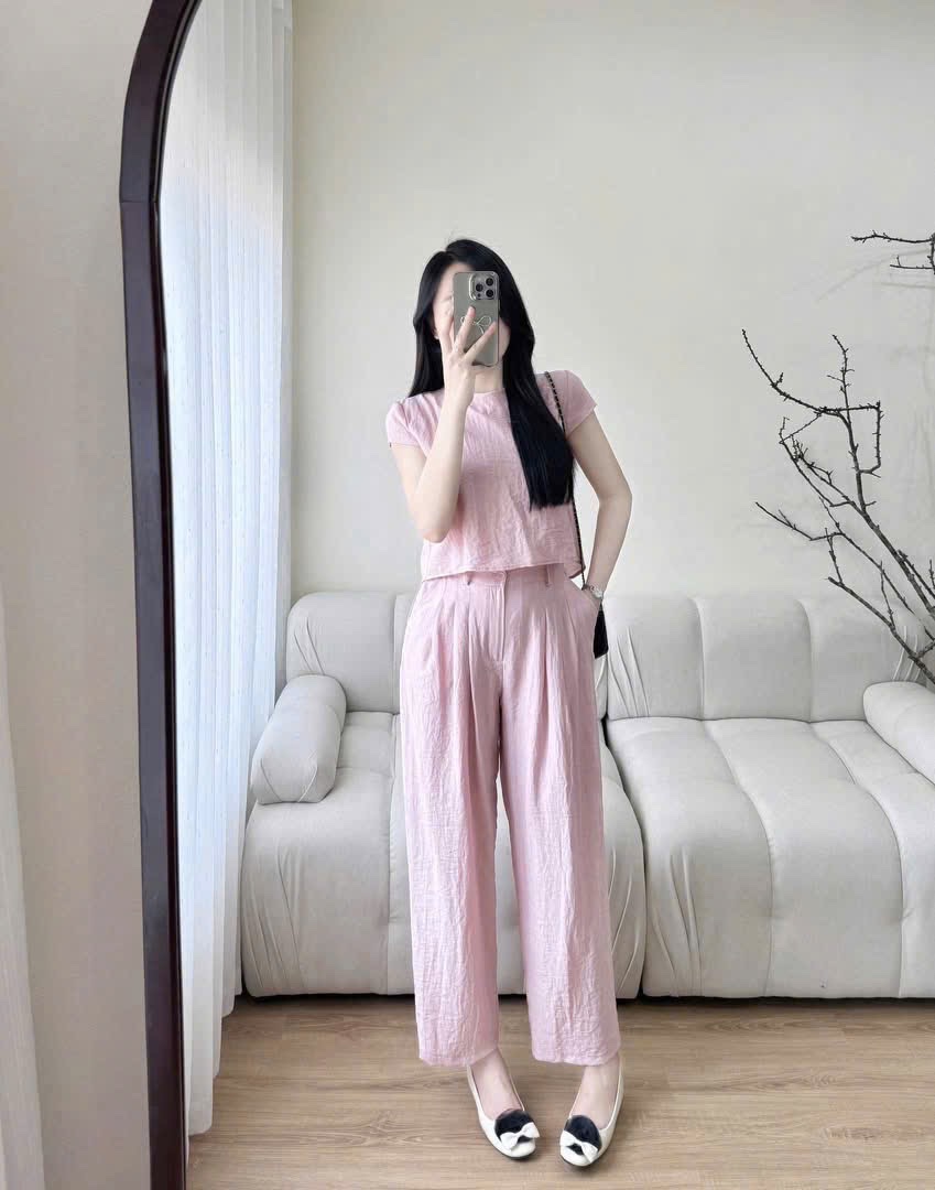 BỘ NƠ SAU CÚC BỌC CỐM HỒNG