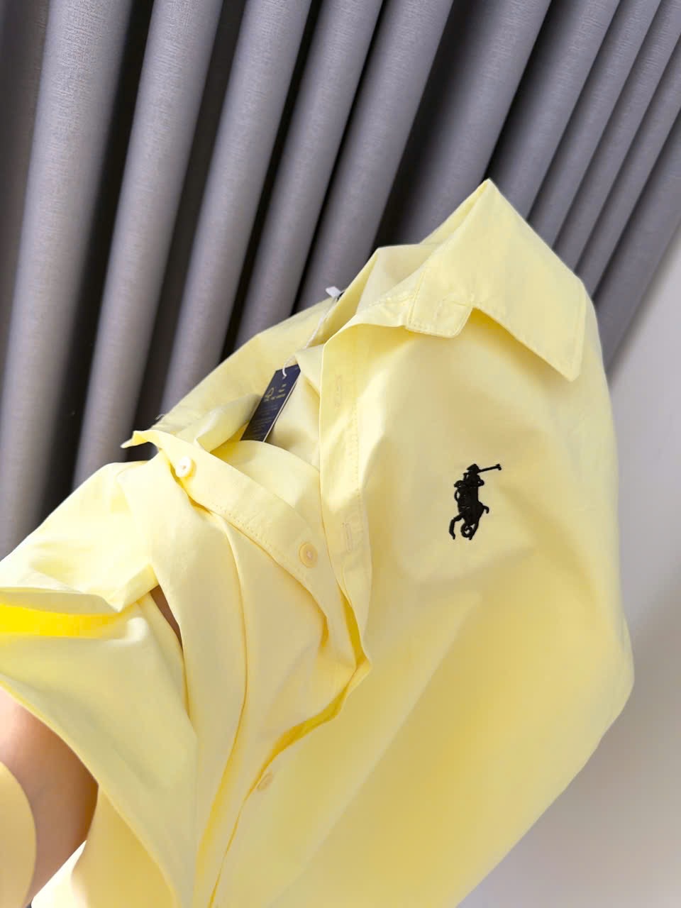 ÁO SƠ MI POLO VÀNG CHANH THÊU NGỰA