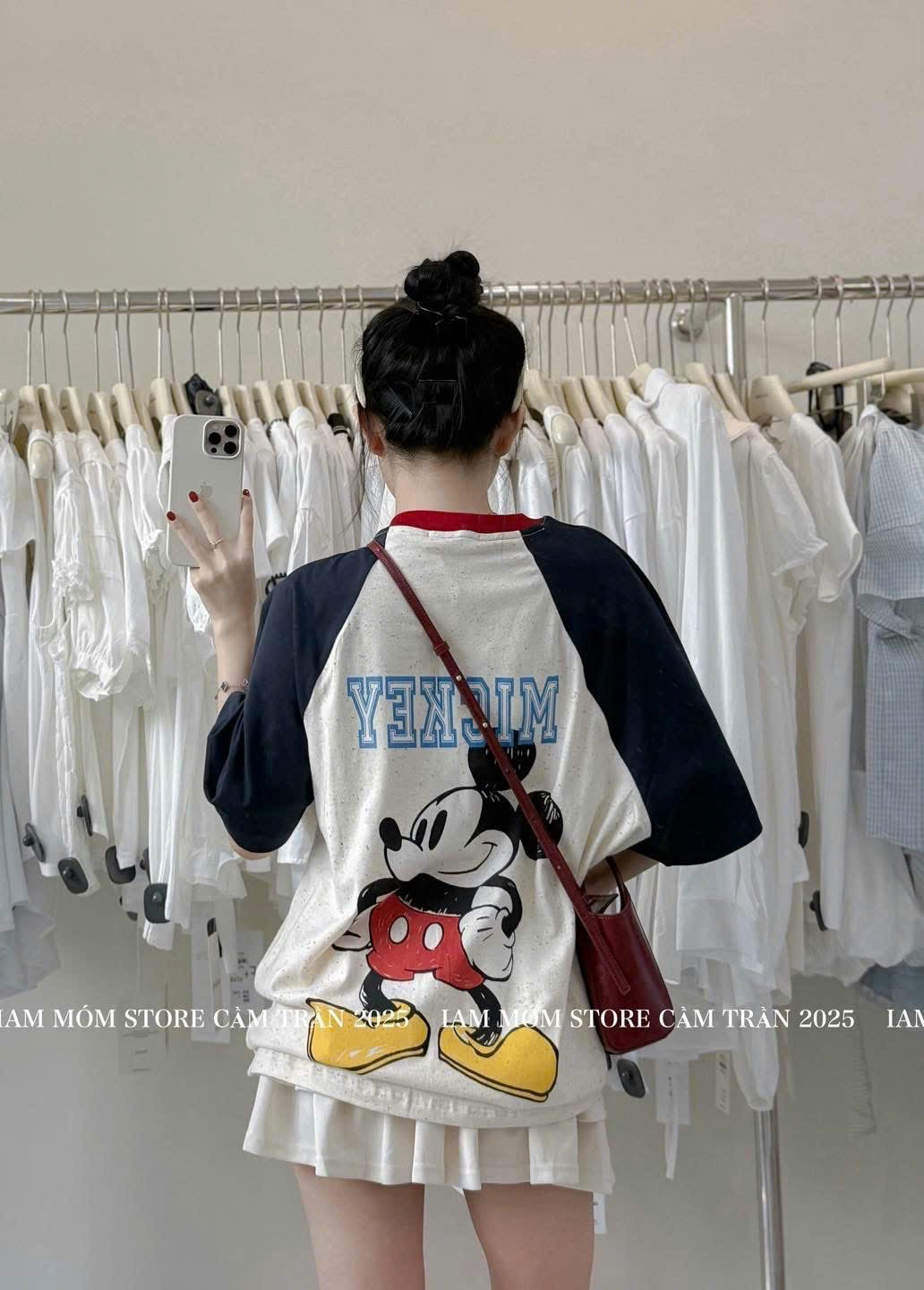 ÁO PULL CỘC MICKY BE PHỐI THAN KÈM MÓC