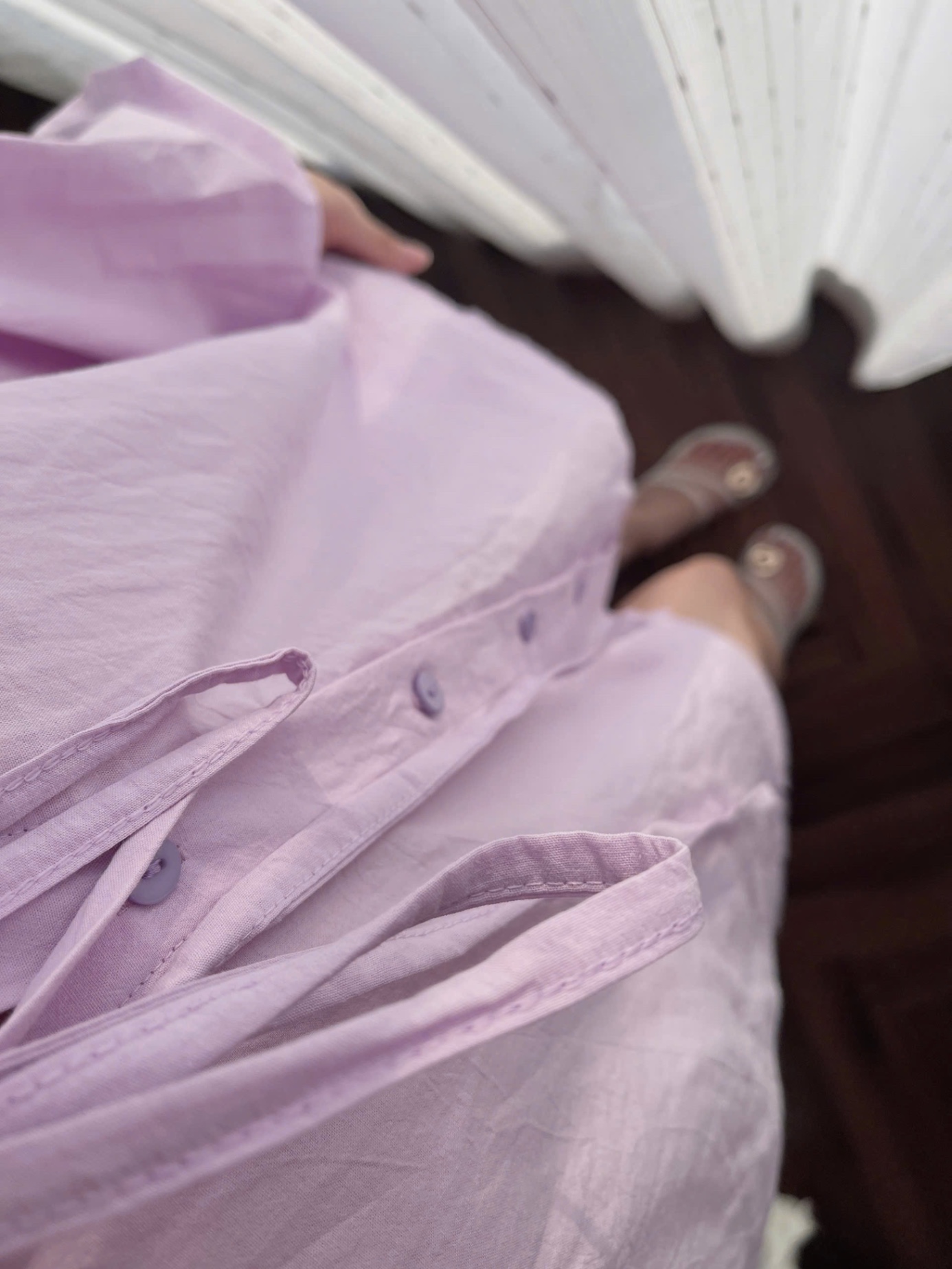 BỘ ĐÙI THÔ MÀU TÍM BUỘC DÂY