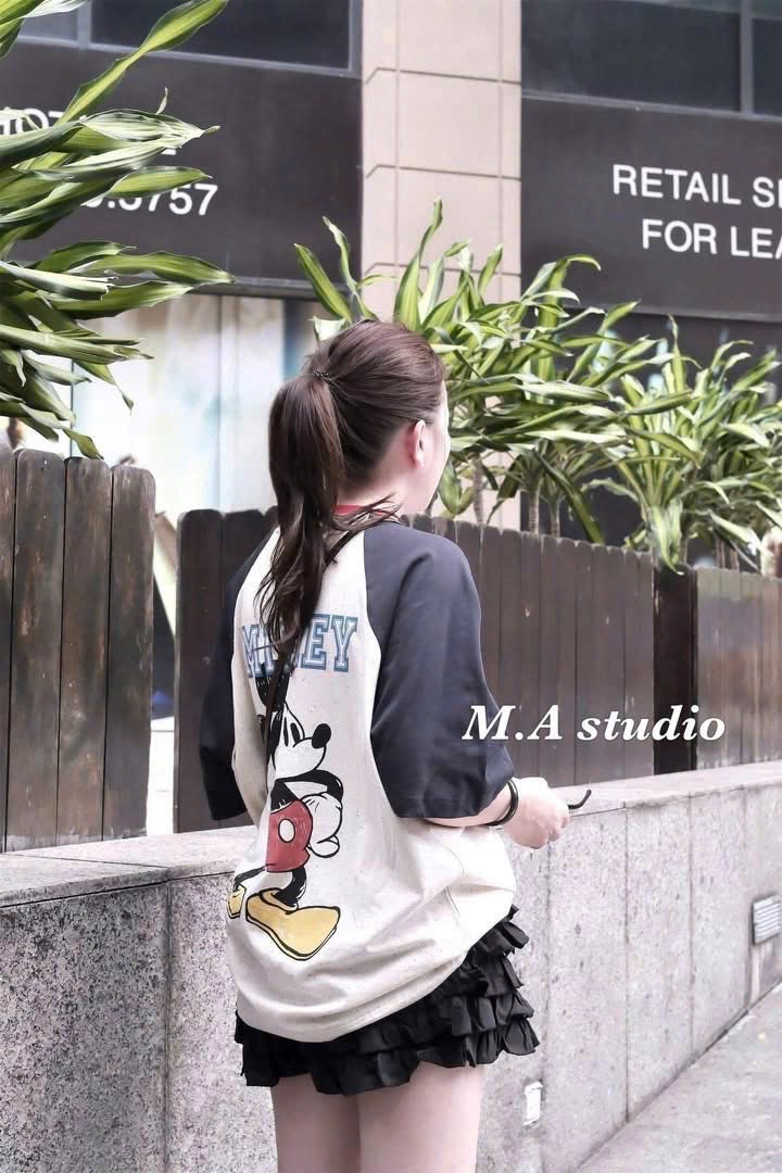ÁO PULL CỘC MICKY BE PHỐI THAN KÈM MÓC