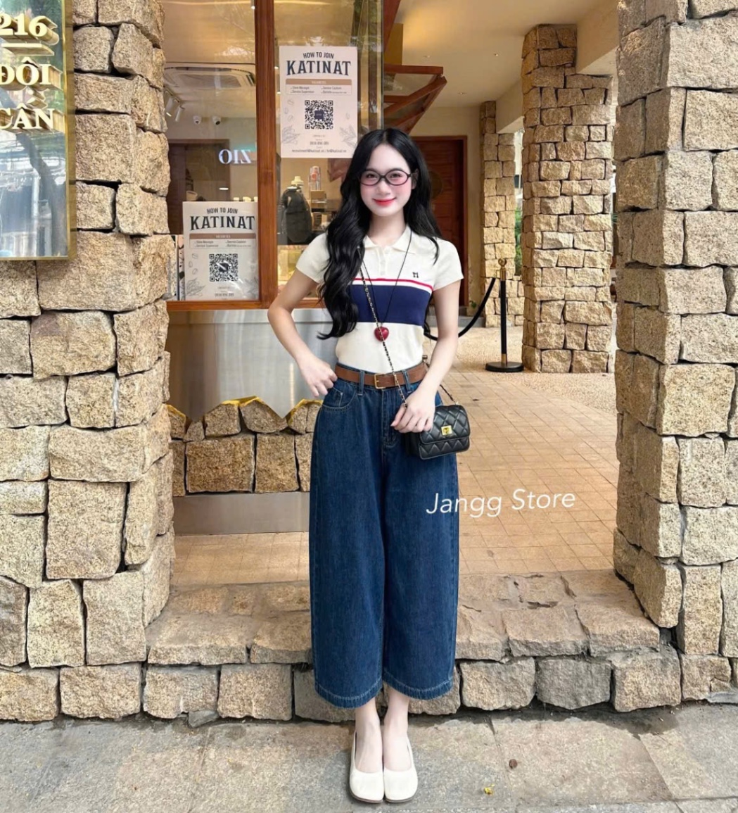 ÁO LEN POLO THÊU CHỮ M QC