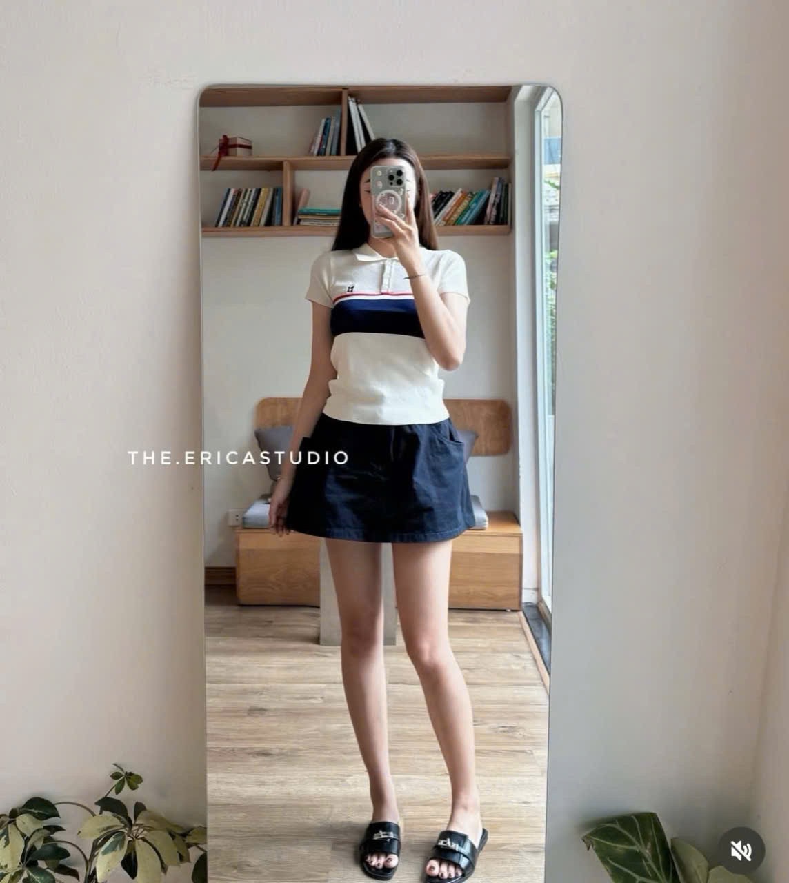 ÁO LEN POLO THÊU CHỮ M QC