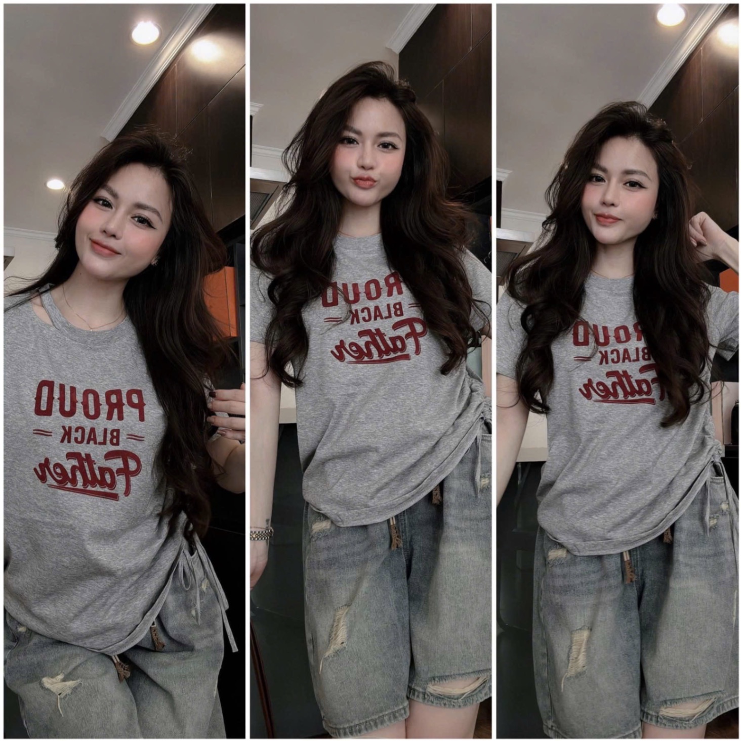 SET ÁO CỘC XÁM PROUD QUẦN JEAN