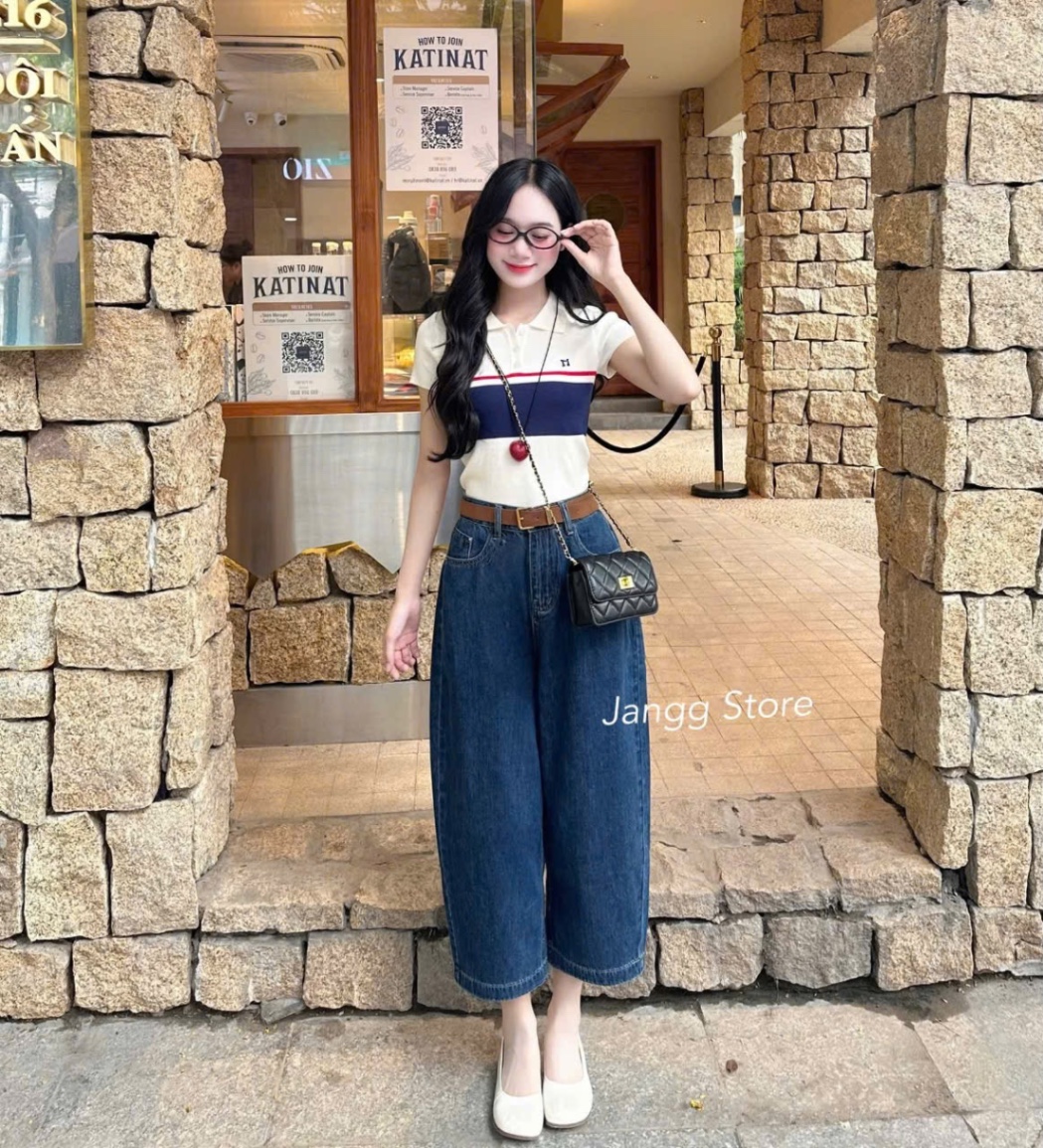 ÁO LEN POLO THÊU CHỮ M QC