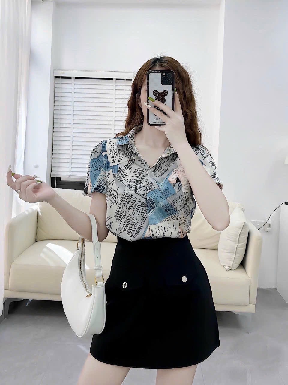 XẢ KHO ÁO SƠ MI BÁO CHỮ XANH