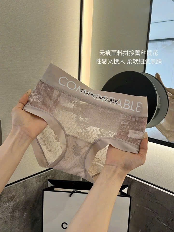 M6515 - SET 10 QUẦN LÓT REN LỤA HOA KHÁNG KHUẨN CHỮ COMFORTABLE