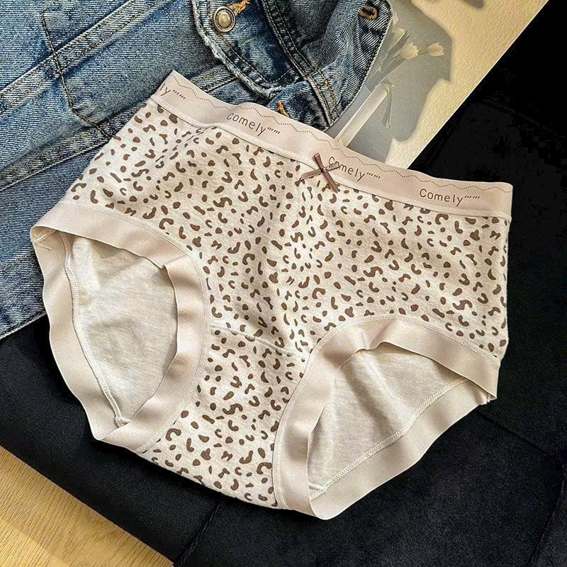 Hàng đẹp - SET 10 QUẦN LÓT COTTON CẠP SU CHỮ COMELY TONE BE NÂU