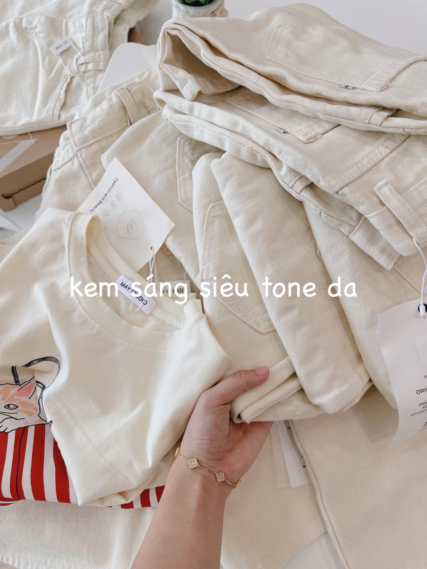 SÉT CỘC MÈO BẮP MIX SOOC JEAN KEM