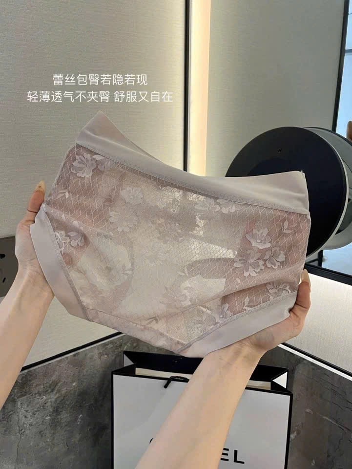 M6515 - SET 10 QUẦN LÓT REN LỤA HOA KHÁNG KHUẨN CHỮ COMFORTABLE